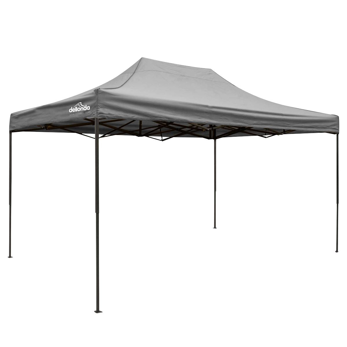 Dellonda 3 x 4.5m Pop-Up Gazebo Heavy Duty Water Resistant Grey Canopy DG137