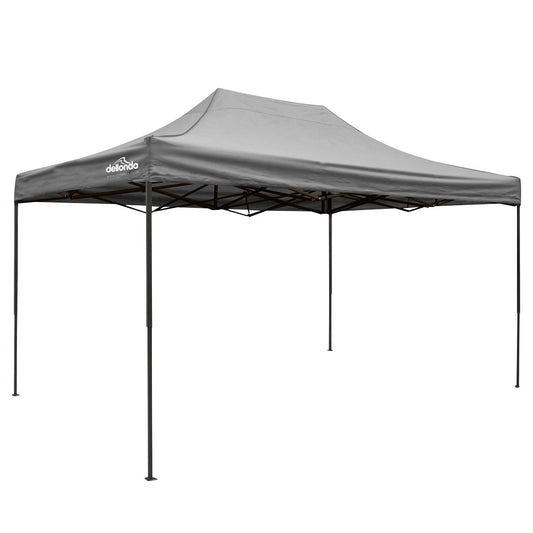 Dellonda 3 x 4.5m Pop-Up Gazebo Heavy Duty Water Resistant Grey Canopy DG137