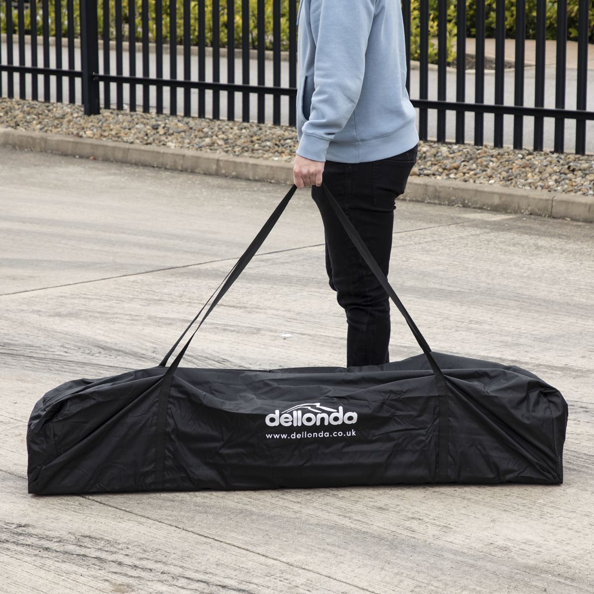Dellonda 3 x 4.5m Pop-Up Gazebo Heavy Duty Water Resistant Grey Canopy DG137