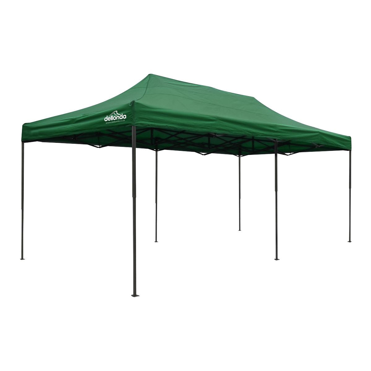 Dellonda Premium 3x6m Pop Up Gazebo Heavy Duty PVC Water Resistant Green DG140