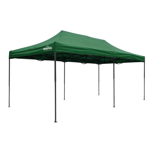 Dellonda Premium 3x6m Pop Up Gazebo Heavy Duty PVC Water Resistant Green DG140
