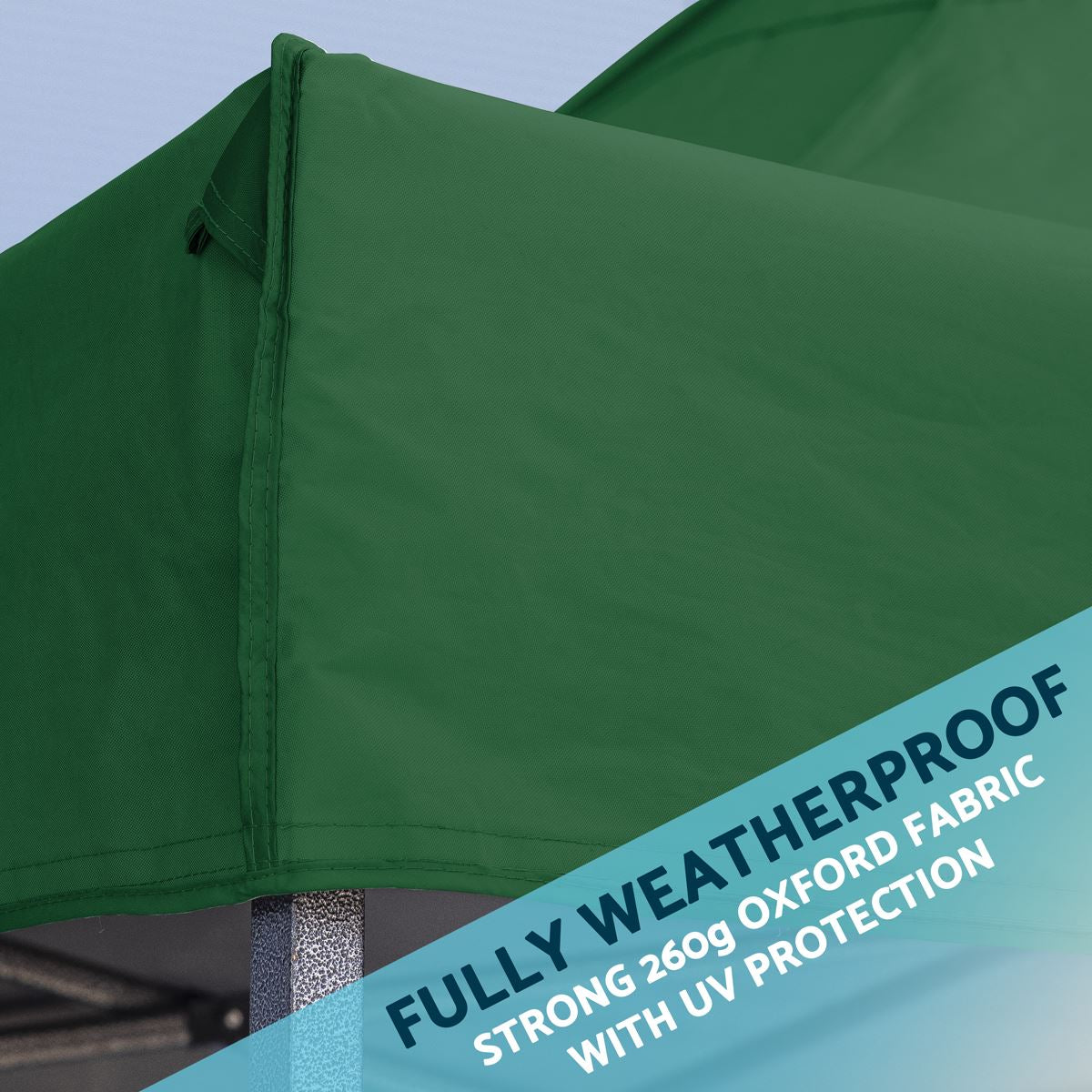 Dellonda Premium 3x6m Pop Up Gazebo Heavy Duty PVC Water Resistant Green DG140