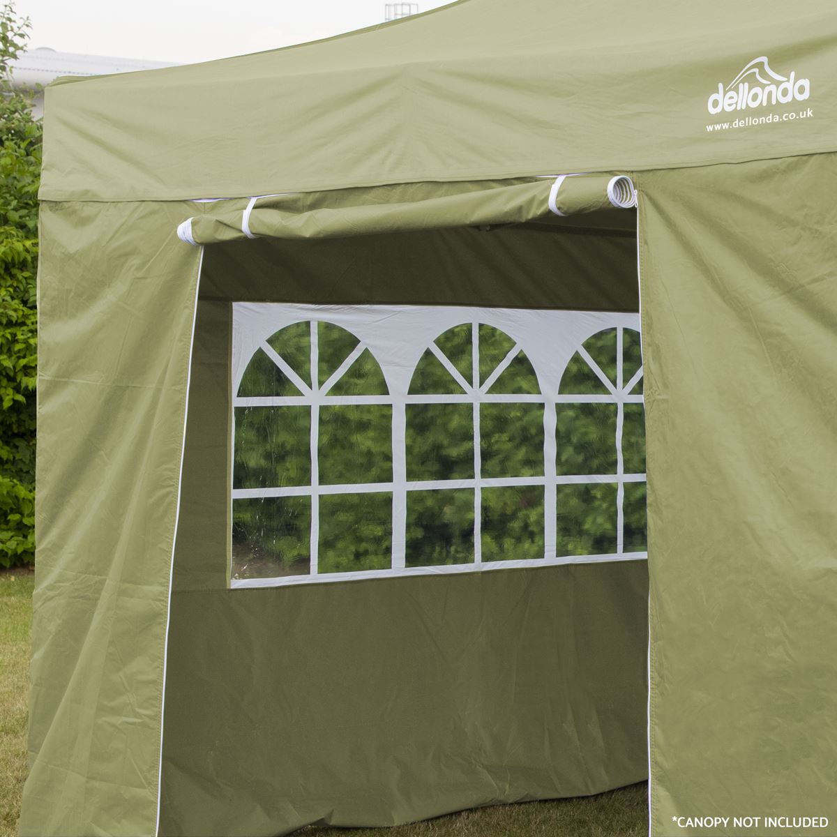 Dellonda Side Walls Doors Windows for Gazebo Marquee 2 x 2m Models Beige DG142