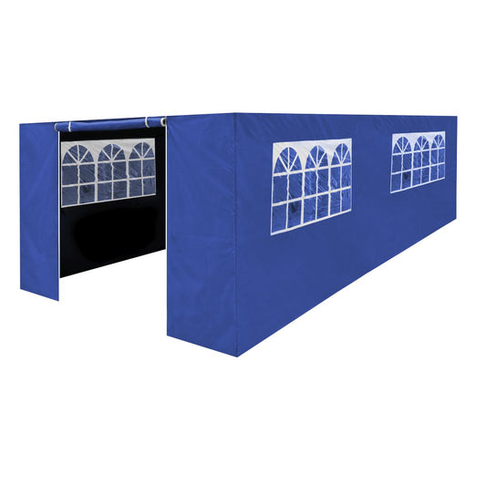 Dellonda Side Walls Doors Windows for Gazebo Marquee 3 x 6m Models Blue DG155