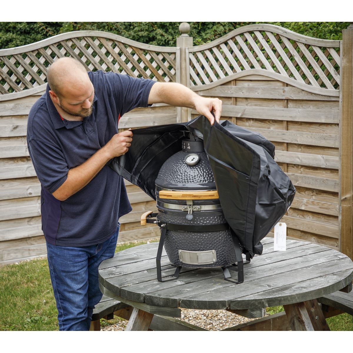 Sealey Dellonda Water Resistant Cover for Kamado BBQ 55 x 59cm DG182