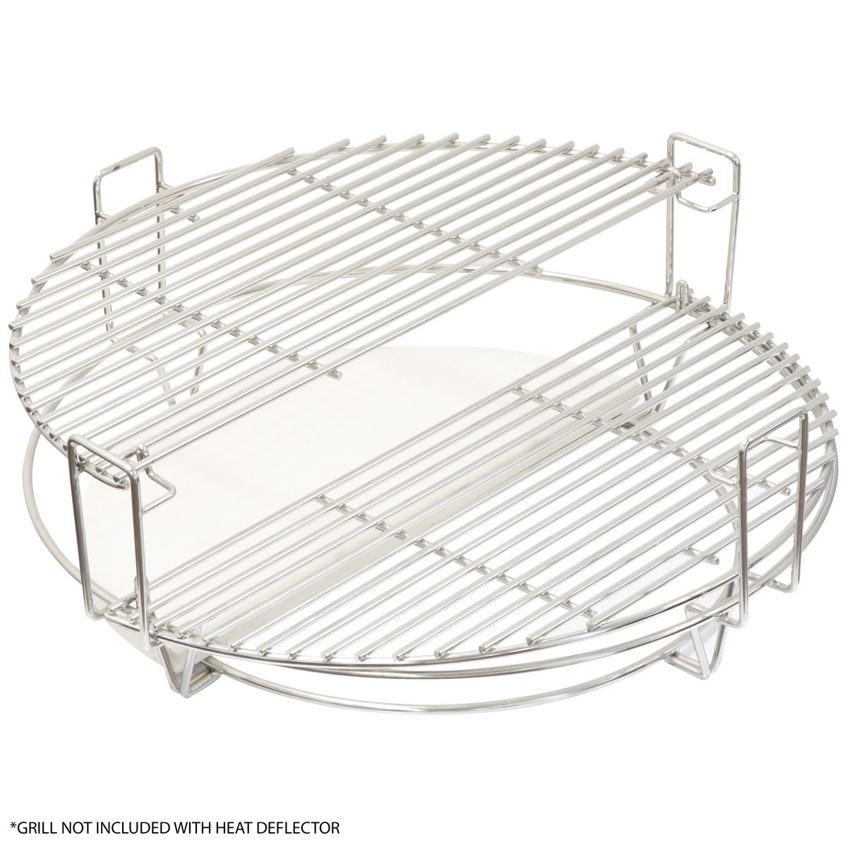 Sealey Dellonda Kamado Halfmoon Ceramic Heat Deflector Plate 15" Set of 2 DG185