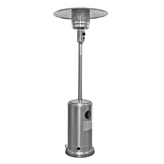 Sealey Dellonda Gas Patio Heater 13kW Stainless Steel Commercial On Wheels DG2