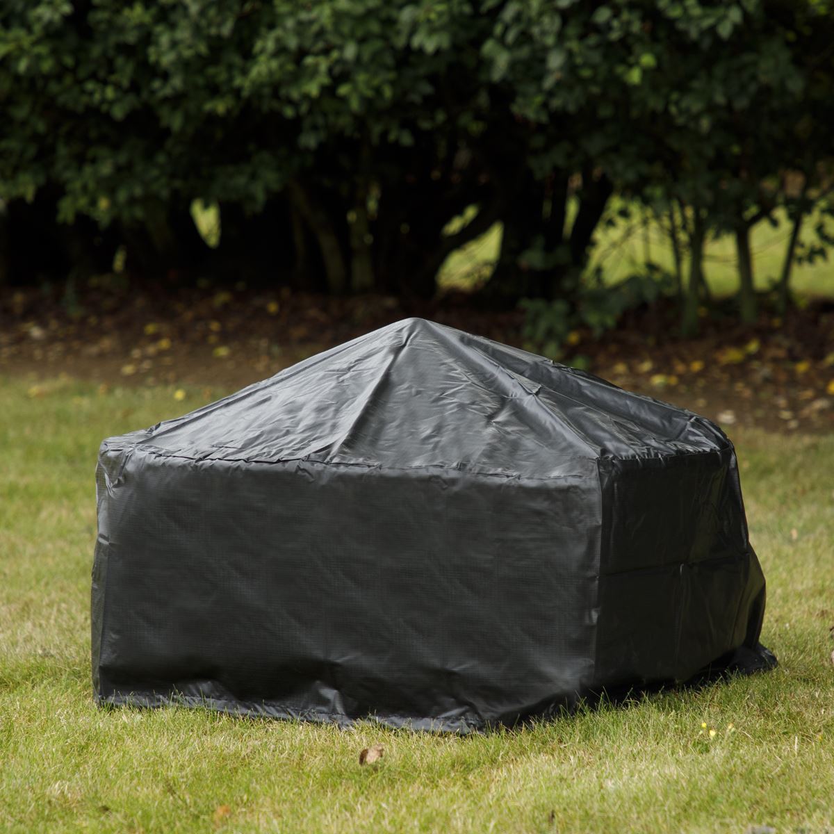 Sealey Dellonda 30" Deluxe Traditional Style Fire Pit, Fireplace, Outdoor Heater with Fire Poker , Safety Mesh Screen & Drawstring Cover - Slate Top DG240