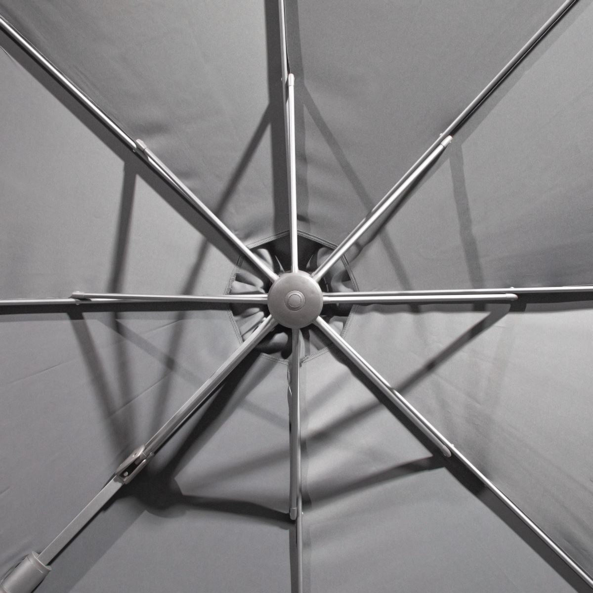 Sealey Dellonda 3m Garden Patio Cantilever Parasol Umbrella Tilt 360 Grey DG267