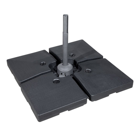 Dellonda 4pc 92L Fillable Parasol Base Water Or Sand Filled DG269