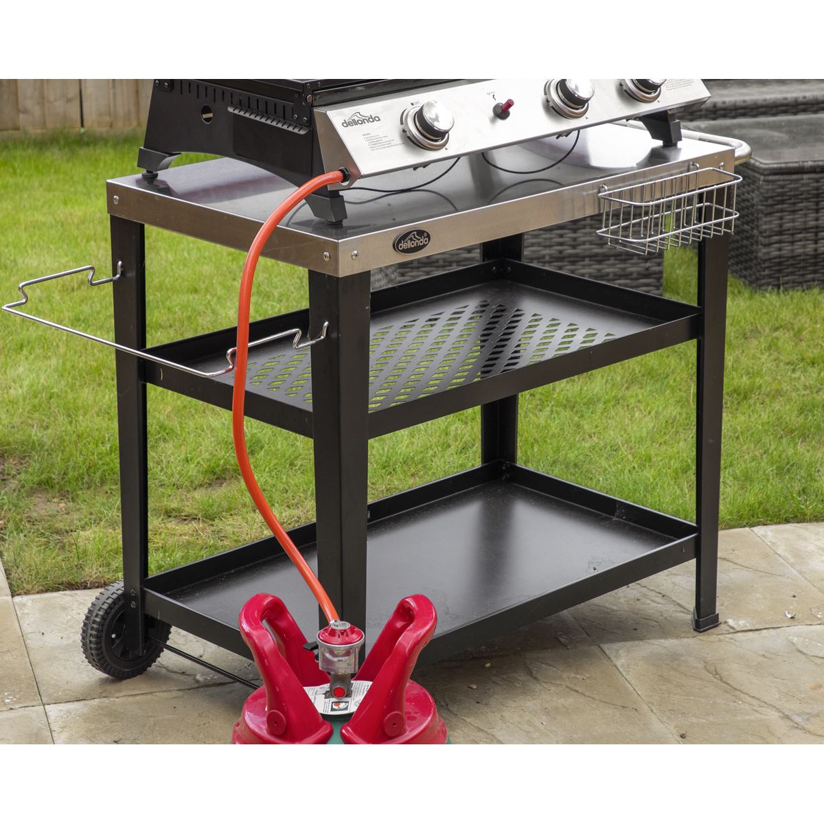 Sealey Dellonda 3 Burner Stainless Steel Portable Gas Plancha Grill 8.5kW DG276