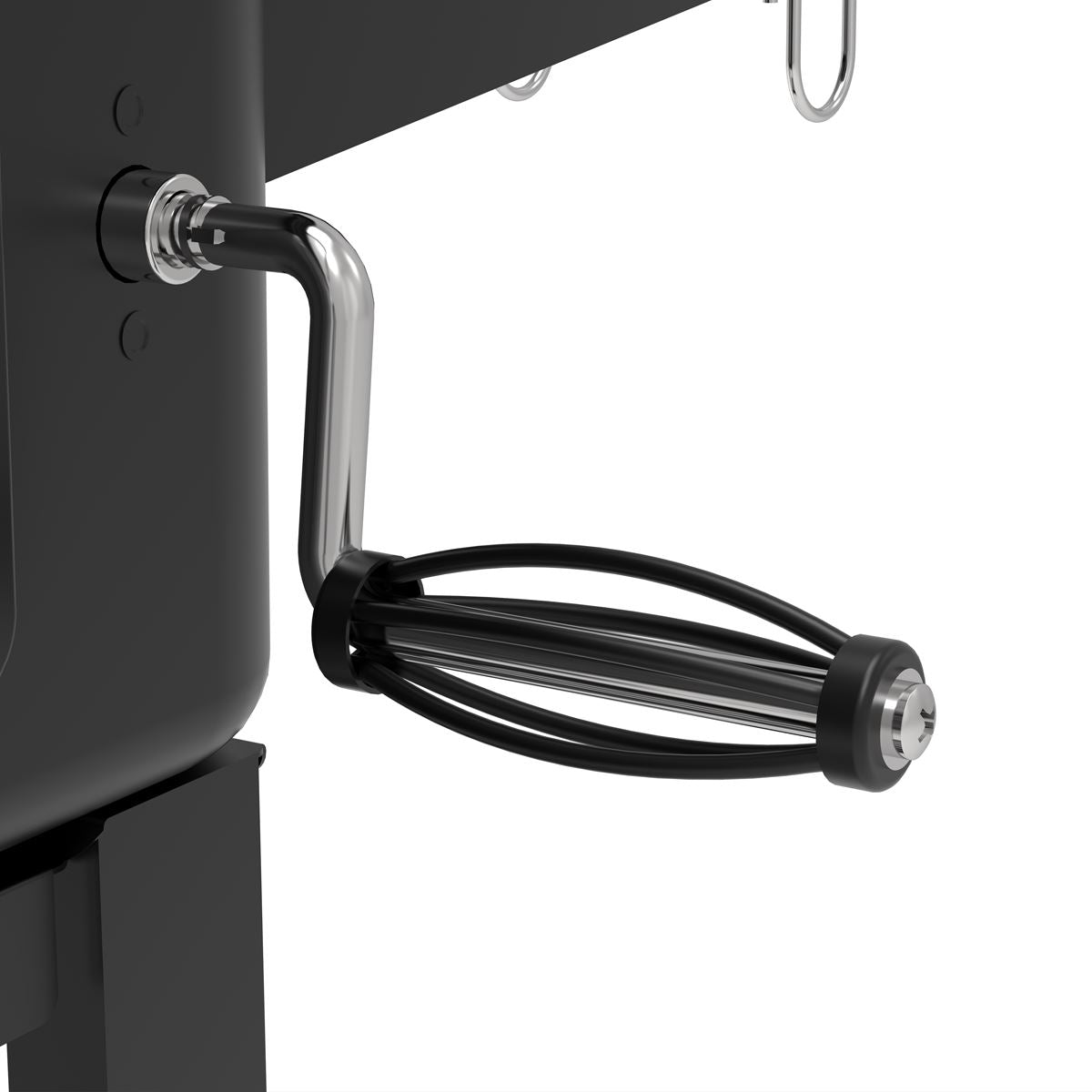 Sealey Dellonda Charcoal Grill BBQ Smoker and Trolley with 2 Side Shelves - Black DG283