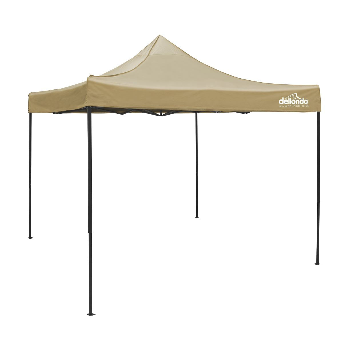 Sealey Dellonda 3x3m Pop-Up Gazebo Canopy with Water-Resistant Carry Bag, Stakes & Weight Bags - Beige DG304