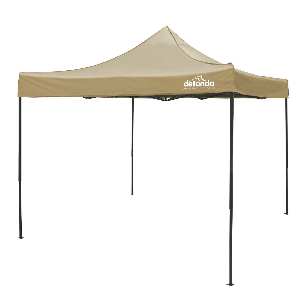 Sealey Dellonda 3x3m Pop-Up Gazebo Canopy with Water-Resistant Carry Bag, Stakes & Weight Bags - Beige DG304