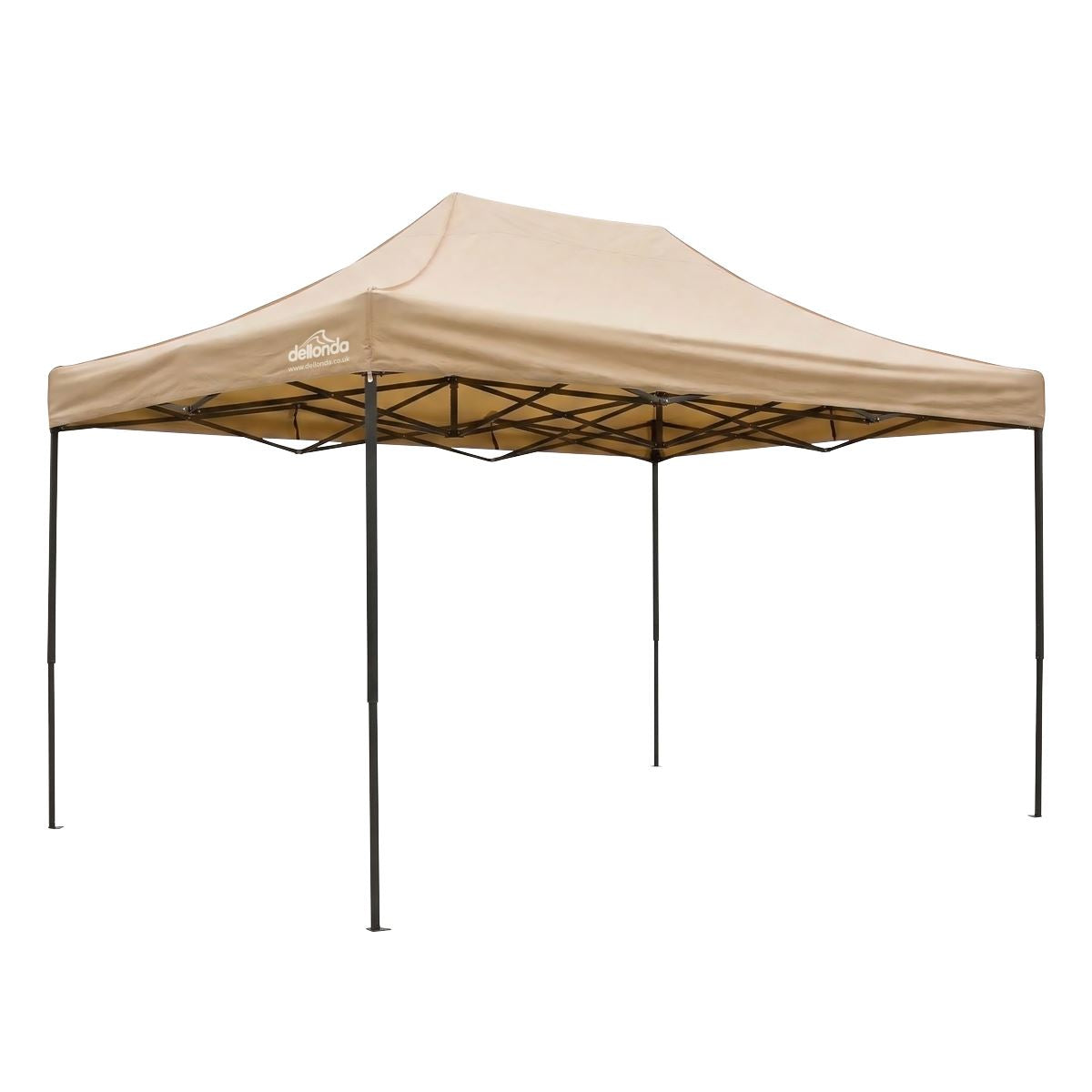 Sealey Dellonda 3x4.5m Pop-Up Gazebo Canopy with Water-Resistant Carry Bag, Stakes & Weight Bags - Beige DG305
