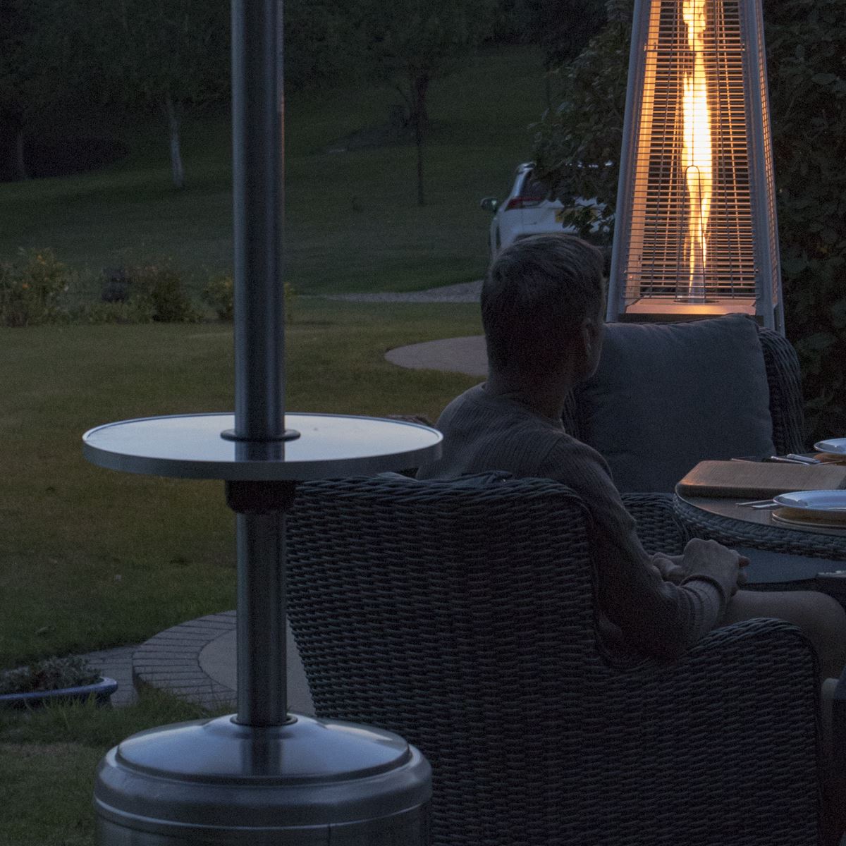 Dellonda Table For Tower Patio Heaters 40 x 5.7 cm Converts No's DG1 & DG2 DG3