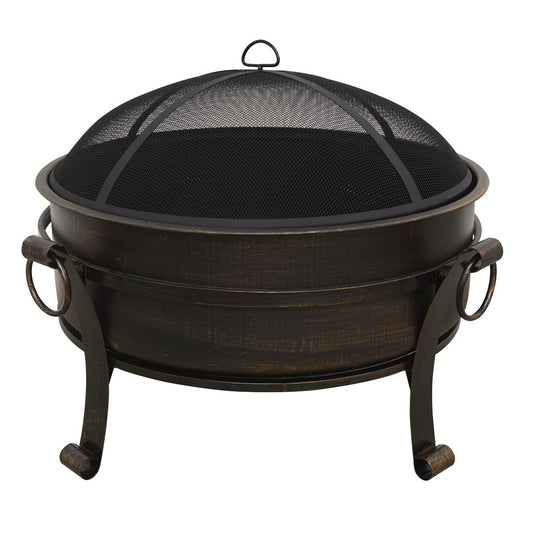 Sealey Dellonda 30" Deluxe 2-in-1 Outdoor Fire Pit & Coffee Table Antique Bronze Effect DG42