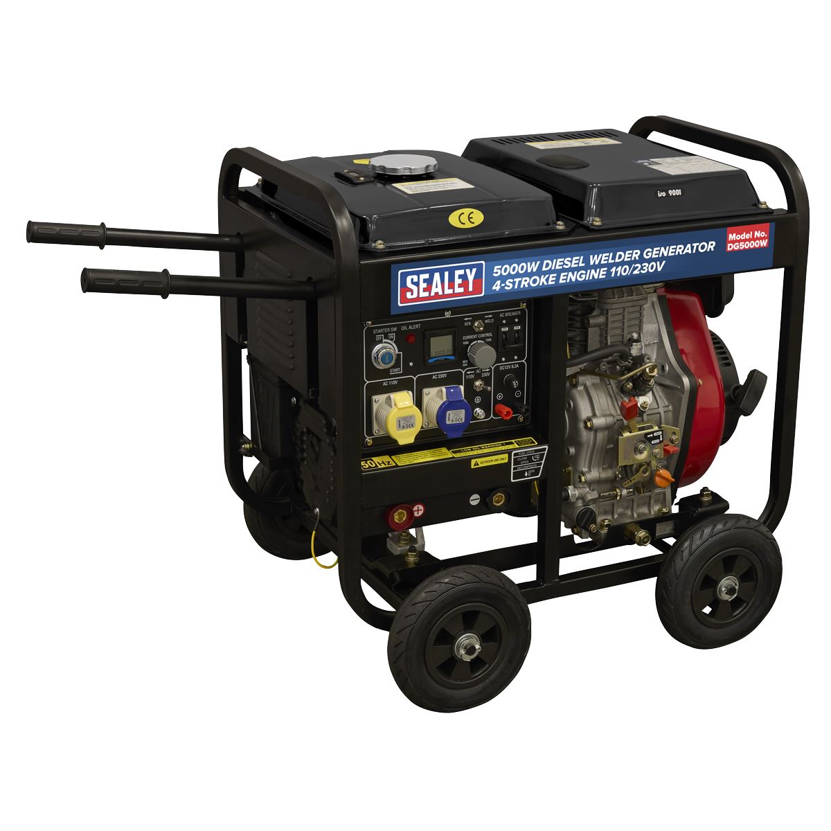 Sealey 5000W Diesel Welder Generator 4-Stroke Engine 110/230V DG5000W
