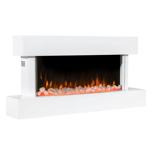 Sealey Baridi 46" Electric Fireplace Wall Mounting 1000W 2000W LED White DH113