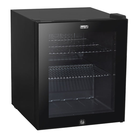 Sealey Baridi 50L Table Top Beer Drinks Mini Fridge Light And Black Glass DH12