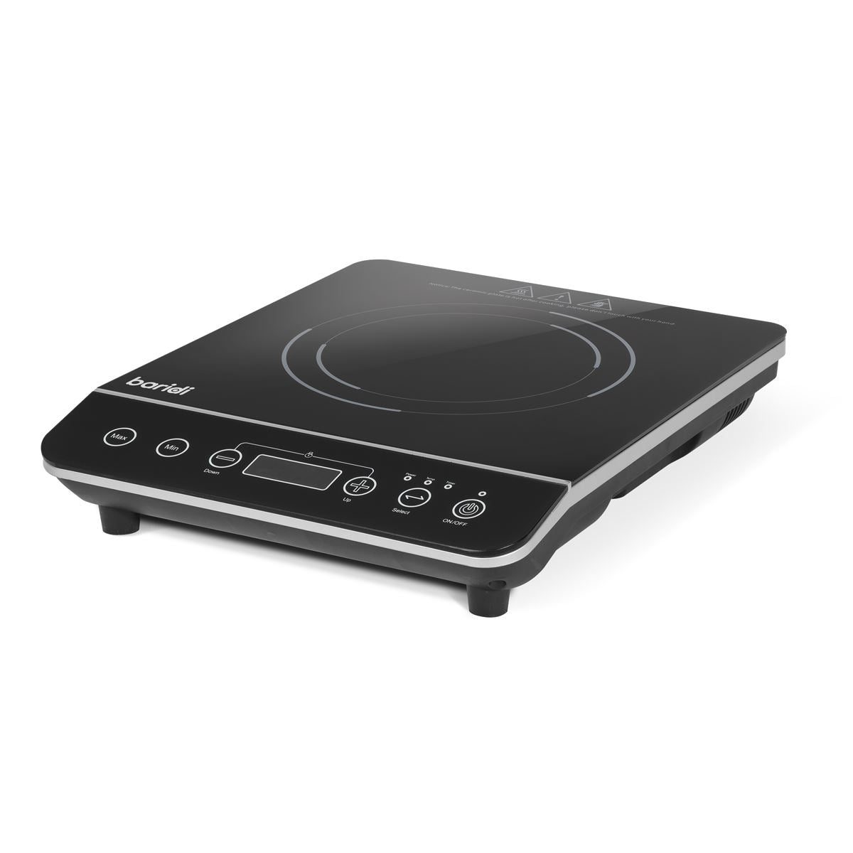 Baridi Induction Hob Single Zone 13A Plug 10 Settings 200W-2000W Black DH145