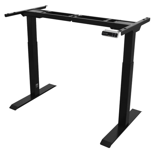 Dellonda Black Electric Adjustable Desk Frame Digital Controls Heavy Duty DH16