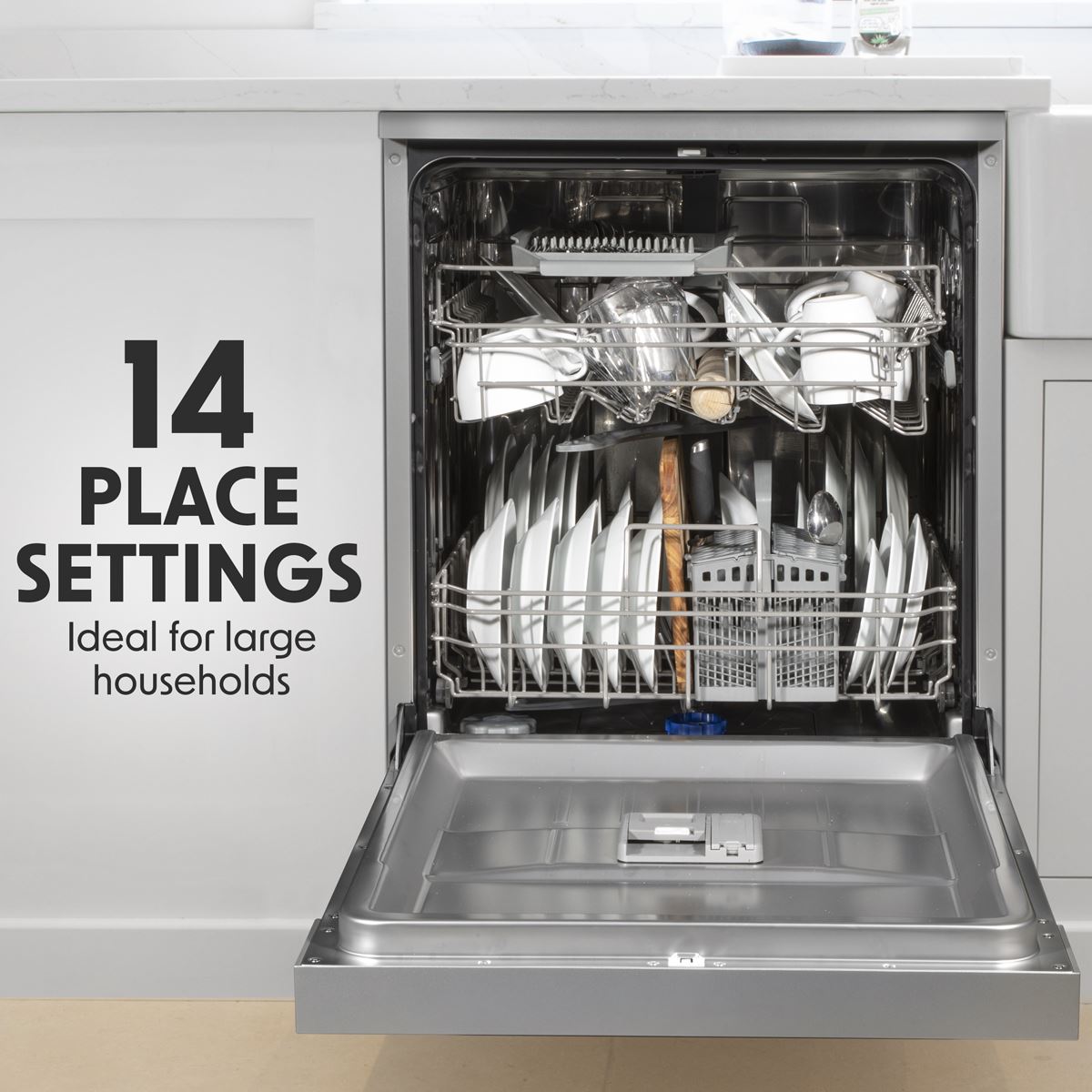 Sealey Baridi Freestanding Dishwasher Full Size Standard 60cm Wide DH167