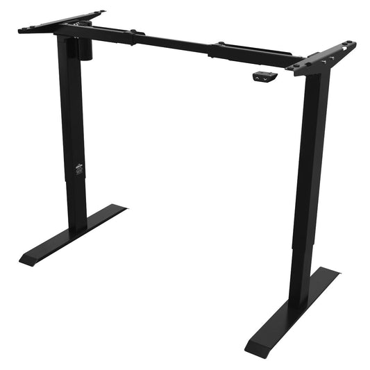 Dellonda Black Single Motor Adjustable Desk Frame 70kg Capacity DH17