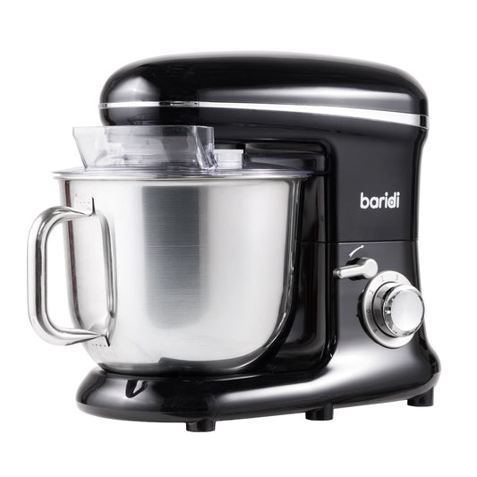 Sealey Baridi 1500W Stand Food Mixer with Accessories 6L Black 230V -50Hz DH173