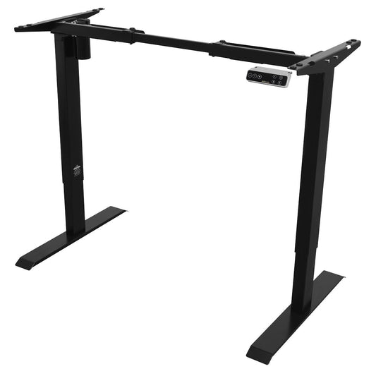 Dellonda Black Electric Adjustable Desk Frame Digital 70kg Capacity DH18