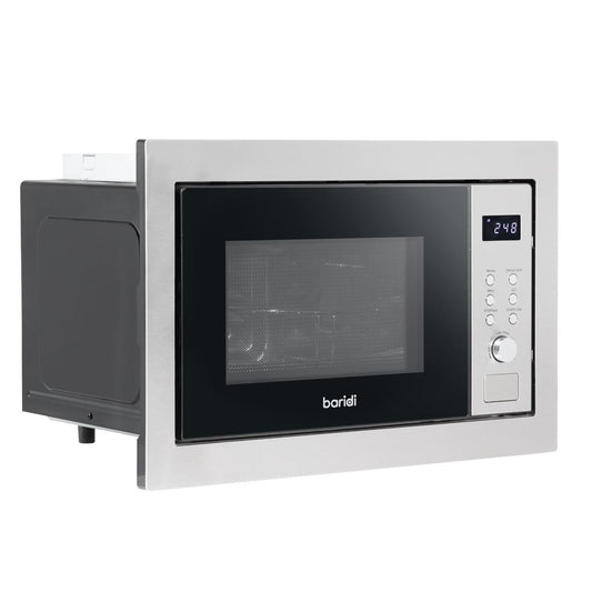 Sealey Baridi 25L Integrated Microwave Oven & Grill 900W Stainless Steel DH197