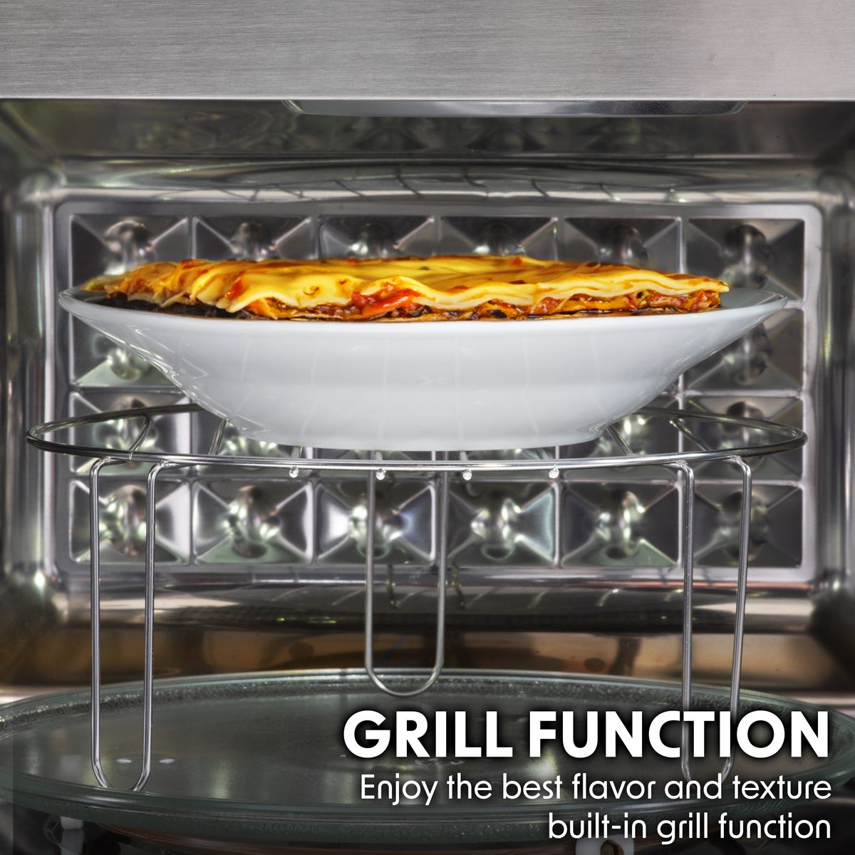 Sealey Baridi 25L Integrated Microwave Oven & Grill 900W Stainless Steel DH197
