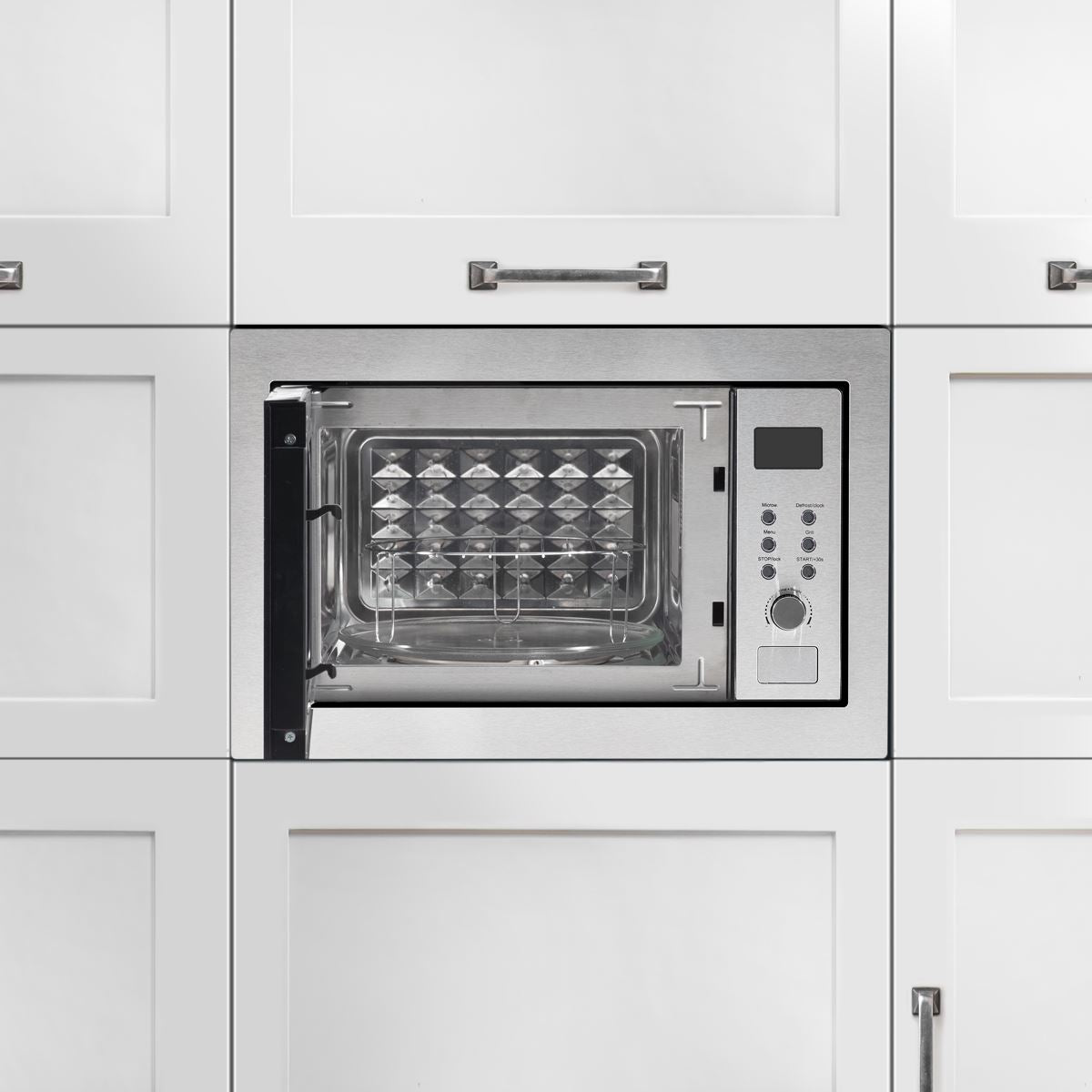 Sealey Baridi 25L Integrated Microwave Oven & Grill 900W Stainless Steel DH197