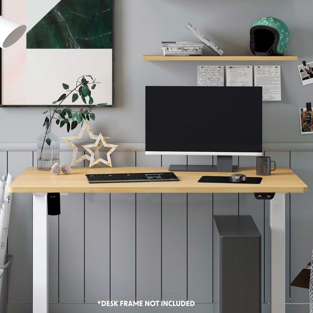 Dellonda Oak Rectangular Desktop 1400 x 700mm 1" Thickness DH20