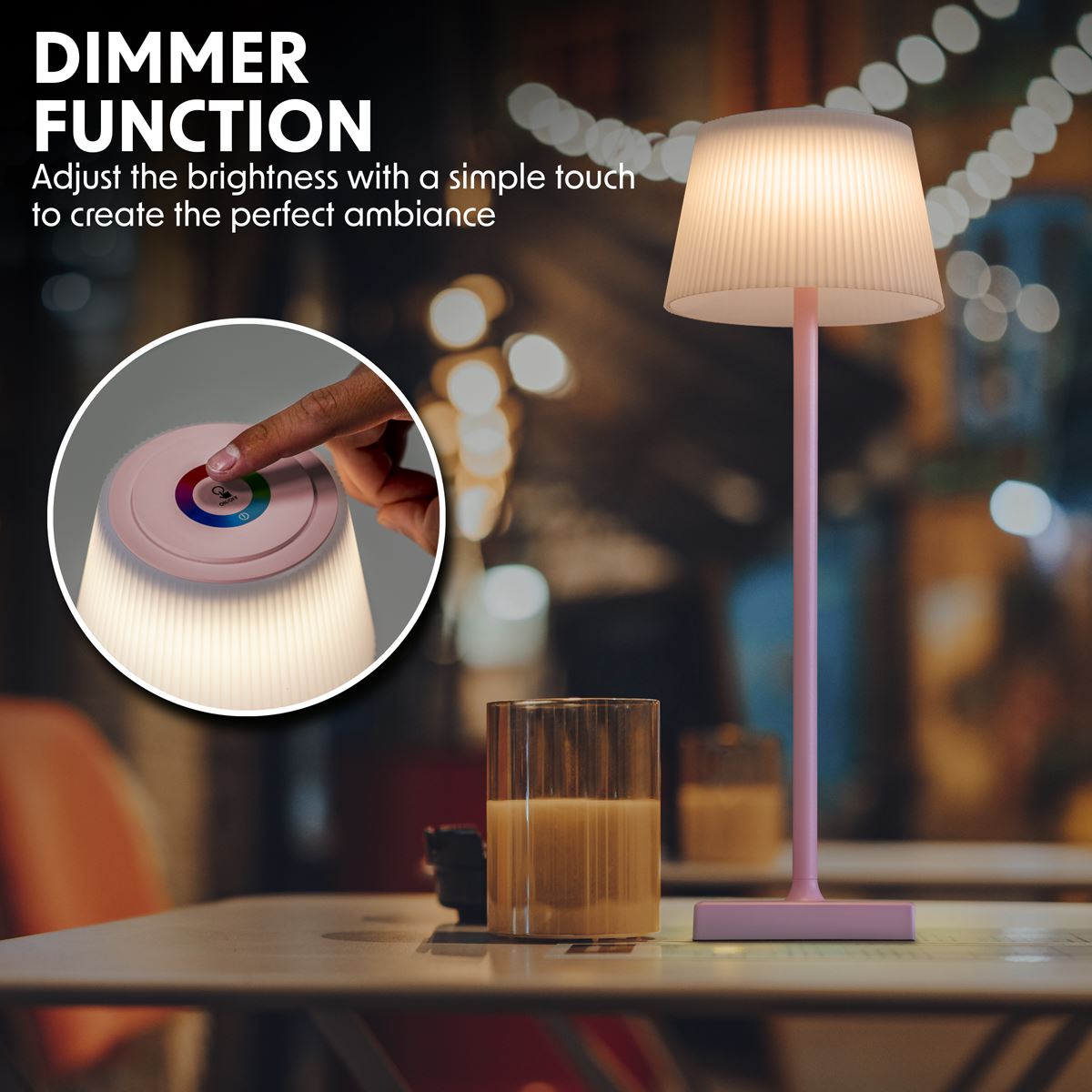 Sealey Dellonda Rechargeable Table Lamp Home Office Restaurant RGB Colour DH215