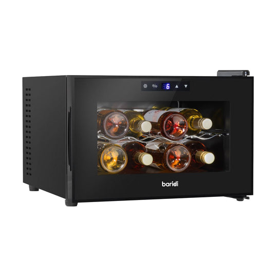 Baridi 8 Bottle Wine Cooler Thermoelectric 5-18 C Touch Control DH218