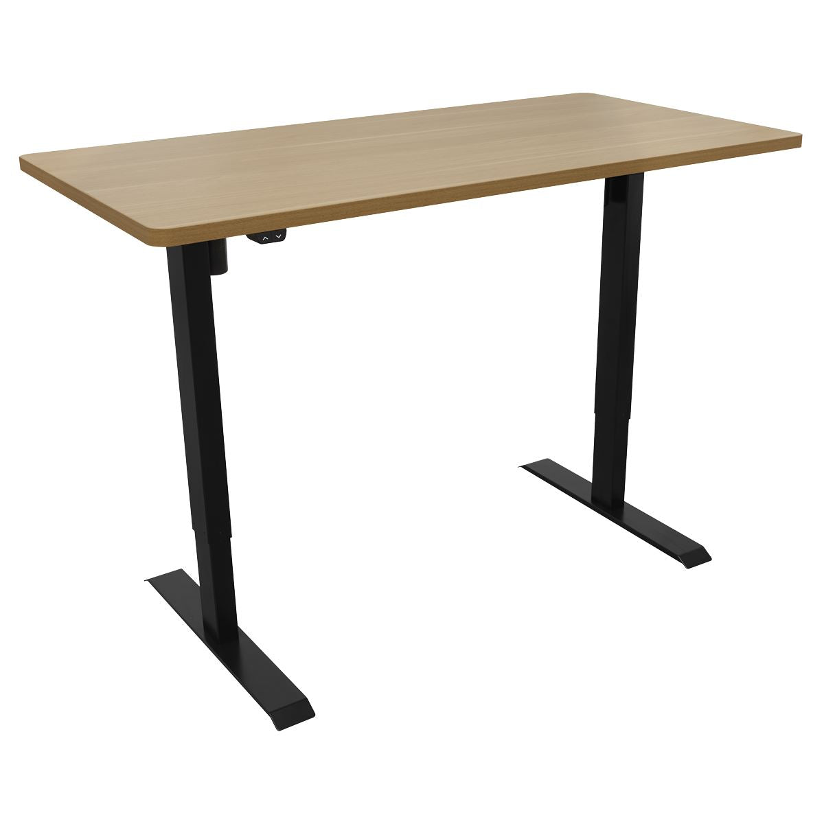 Sealey Dellonda Single Motor Ultra-Quiet Adjustable-Height Electric Sit/Stand Desk - Oak Desktop DH242