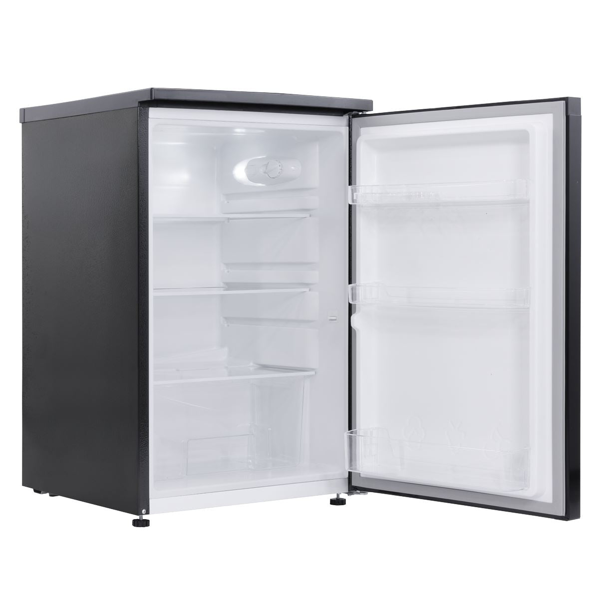Baridi 55cm Undercounter Larder Fridge 130L Capacity Black 220-240V DH247