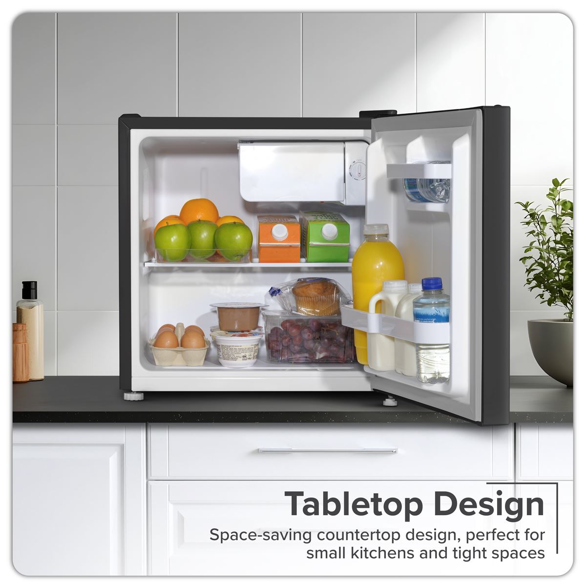 Sealey Baridi Tabletop Fridge with Ice Box 46L Capacity 220-240V DH257