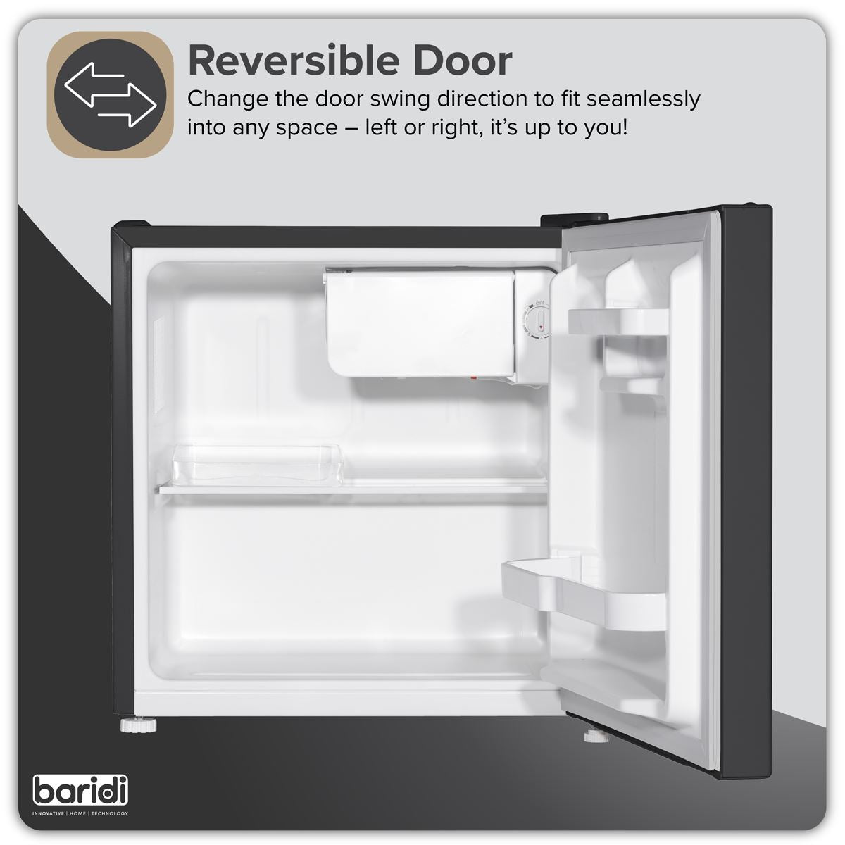 Sealey Baridi Tabletop Fridge with Ice Box 46L Capacity 220-240V DH257