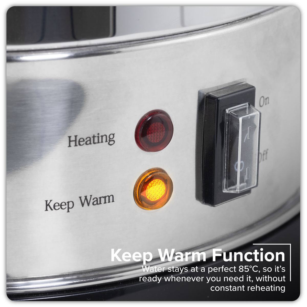 Sealey Baridi Hot Water Boiler Tea Urn 10L Capacity Stainless Steel DH269