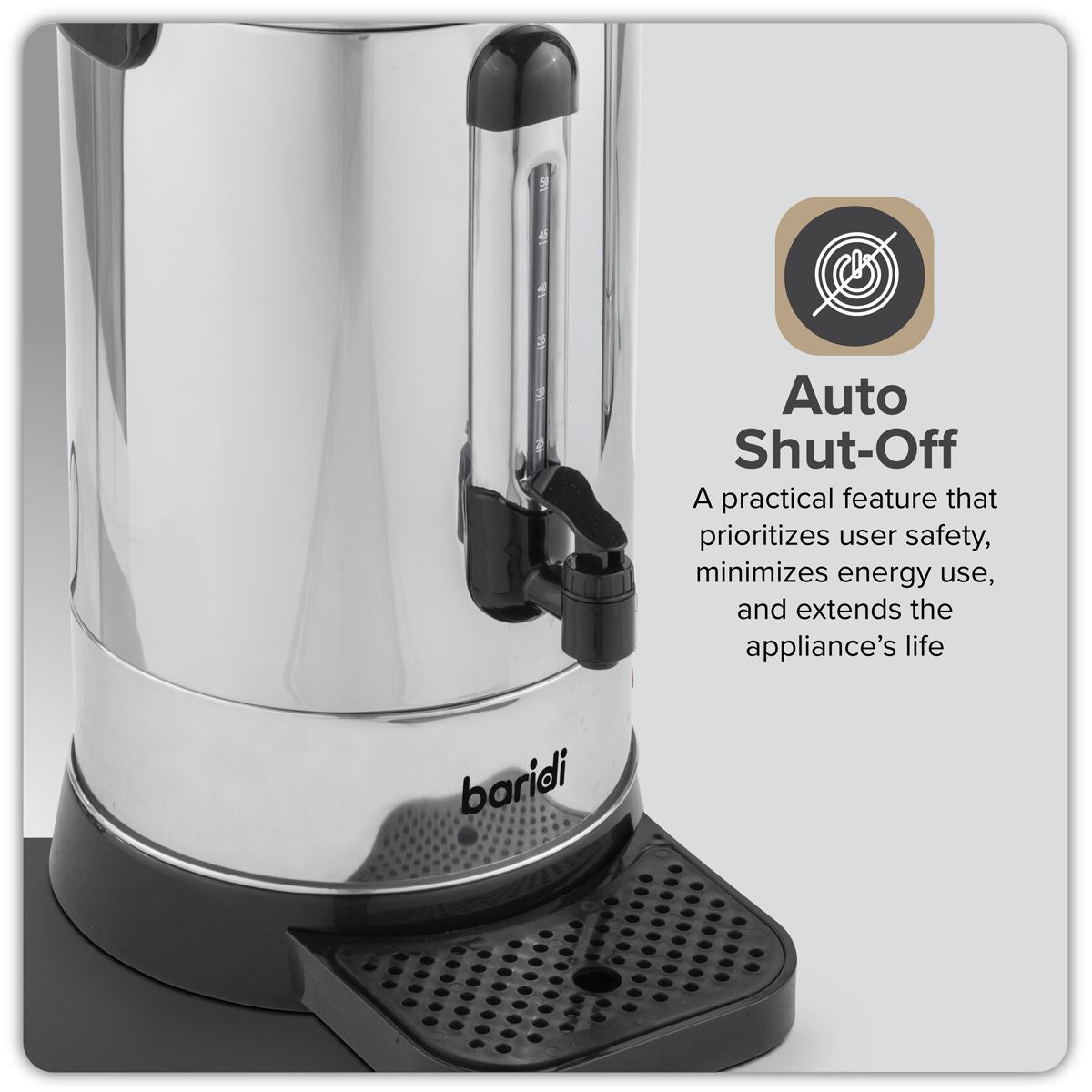 Sealey Baridi Hot Water Boiler Tea Urn 10L Capacity Stainless Steel DH269
