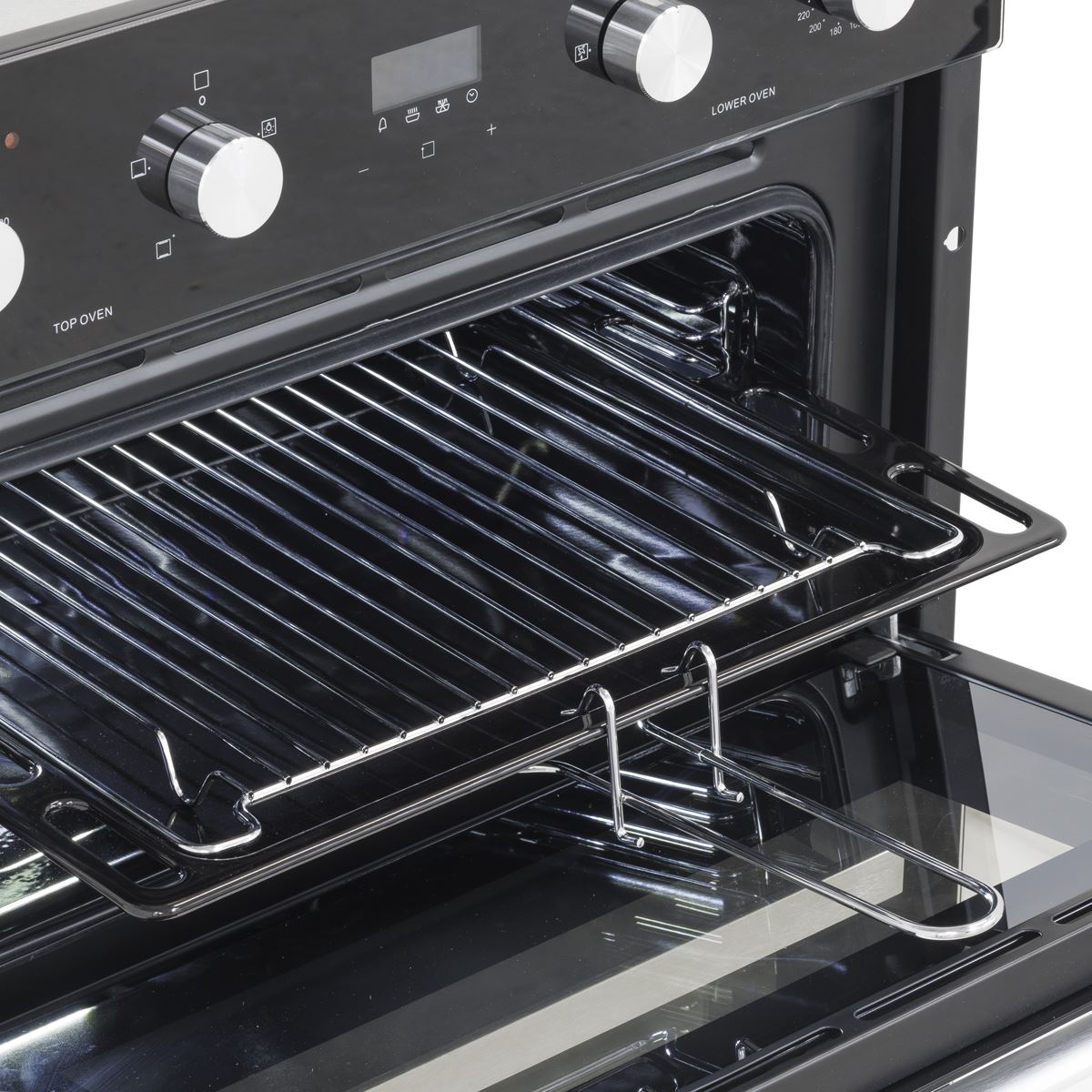 Baridi 72cm Built Under Double Oven 74L Capacity Rating A Black 220-240V DH278