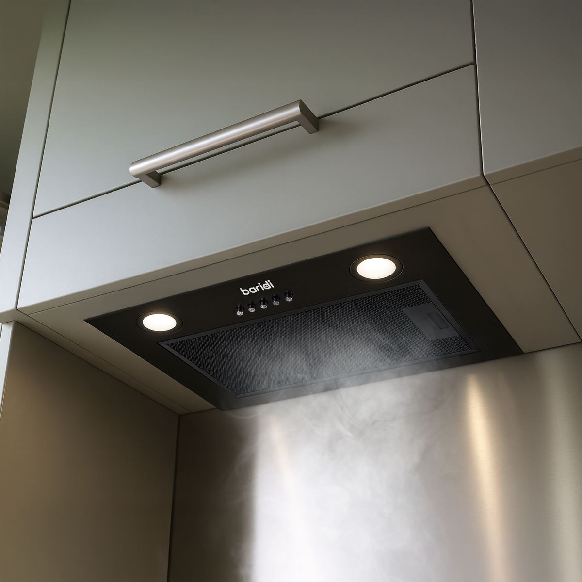 Sealey Baridi Cooker Hood with 5 Layer Filter 52cm Black DH285