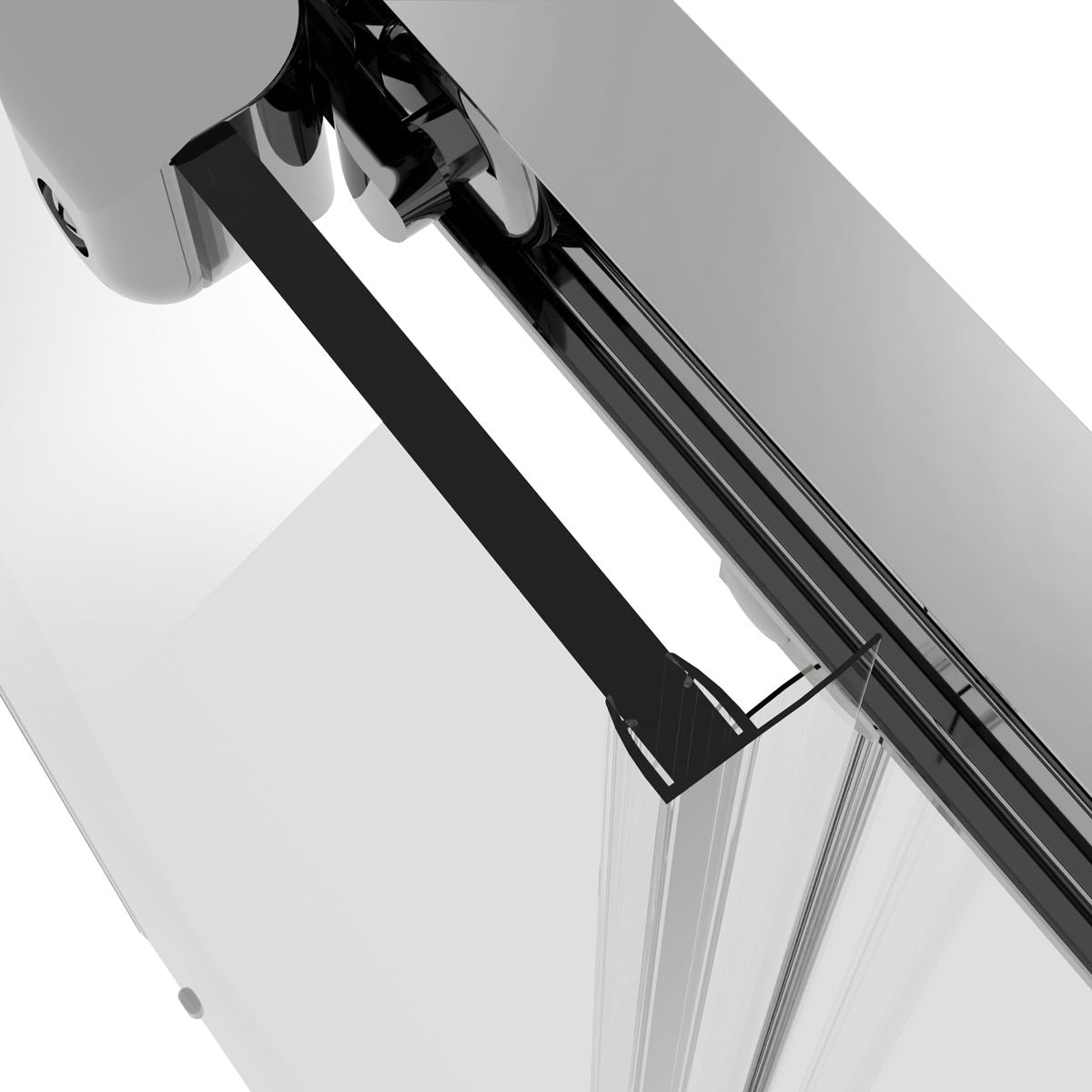 Baridi Sliding Shower Door 1000 x 1850mm 6mm Temp Glass Reversible Chrome DH292