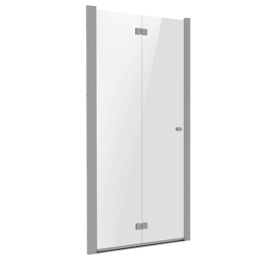 Baridi Bi-Fold Shower Door 800 x 1850mm 6mm Glass Reversible Chrome DH305