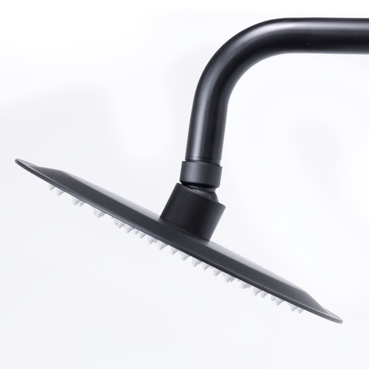 Sealey Thermostatic Shower Mixer Set, 20cm Round Head, Adjustable Rail - Black DH315