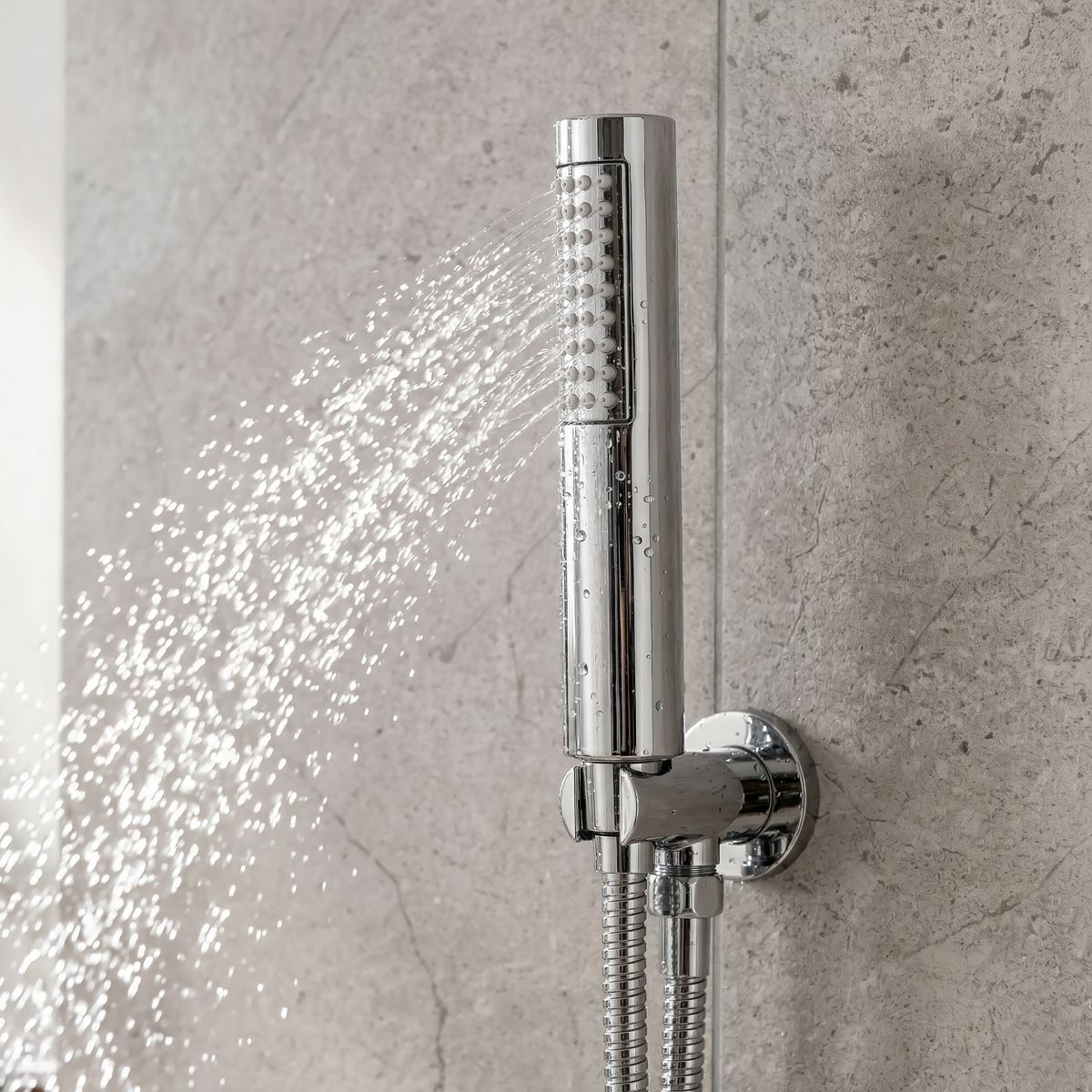 Sealey Concealed Thermostatic Shower Set 20cm Round Head & Hand Shower - Chrome DH318