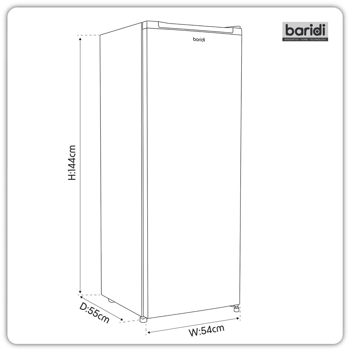Sealey Freestanding Tall Freezer 177L Capacity � Black DH325