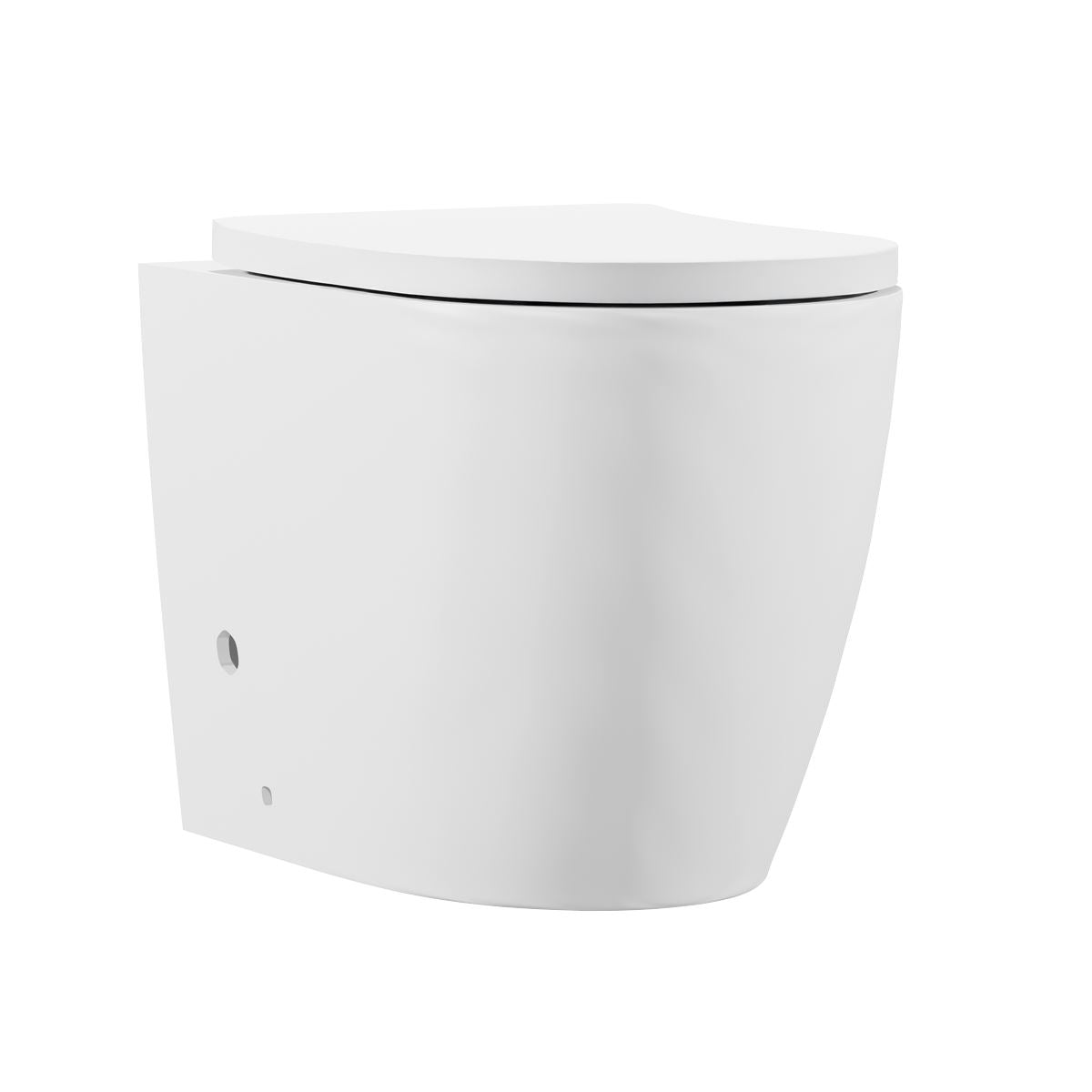 Sealey Back-to-Wall Toilet with Soft Close Seat & Rimless Flush � White DH334
